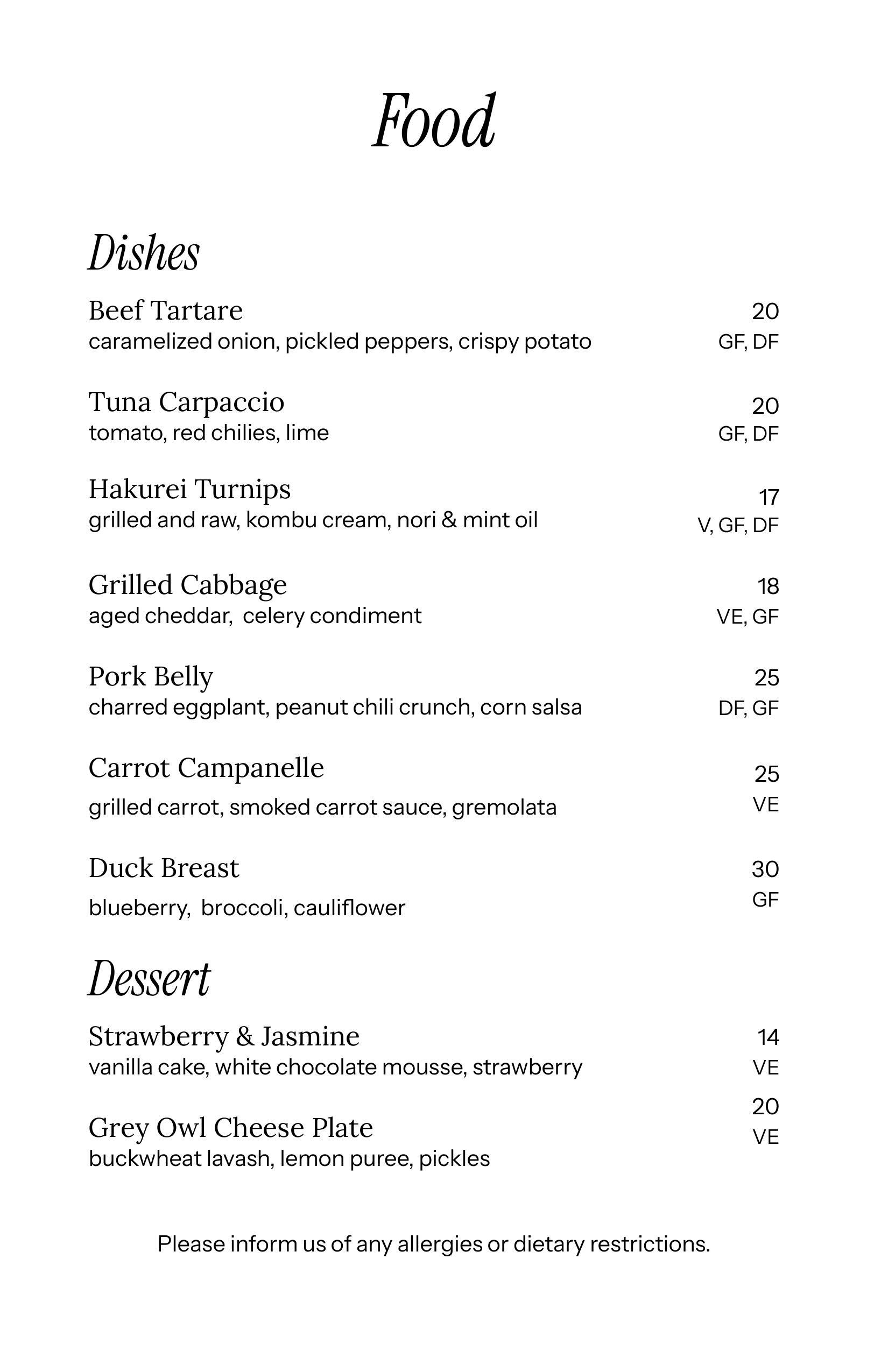 Dishes & Dessert July 2026