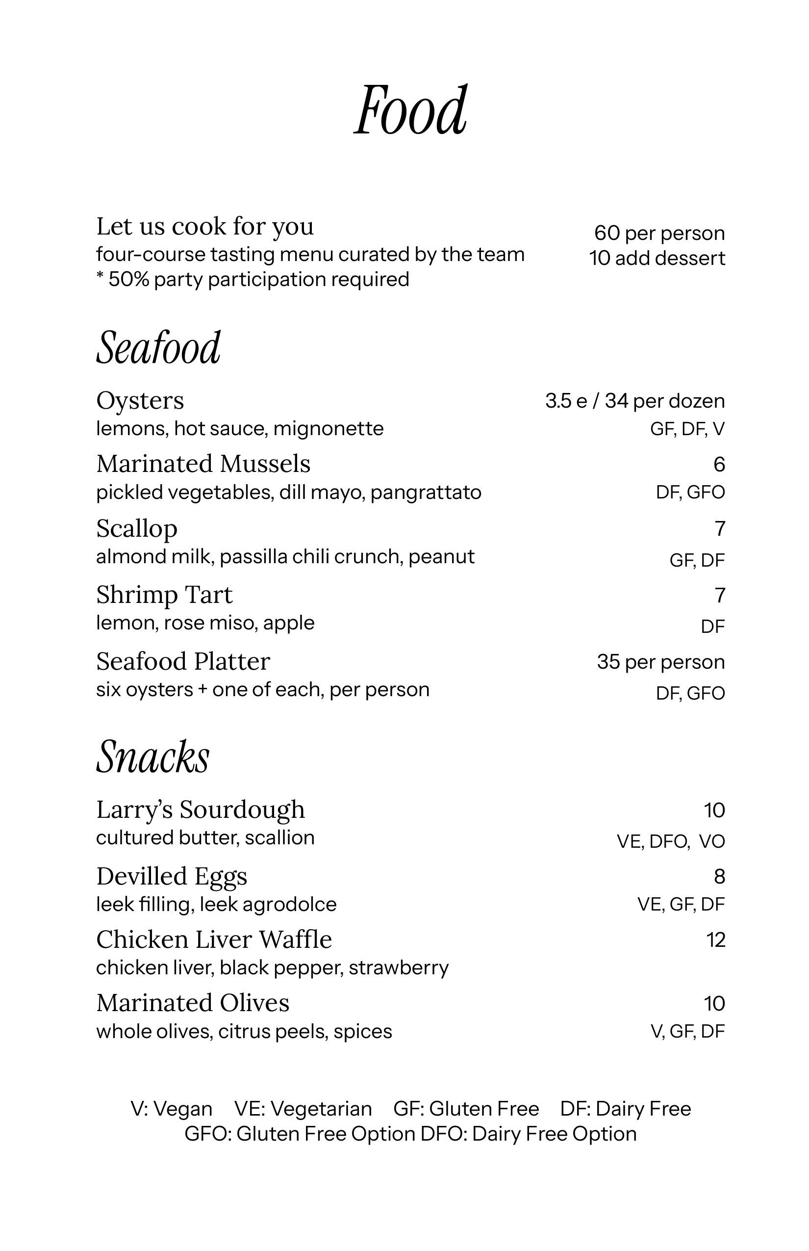 Seafood & Snacks July 2026
